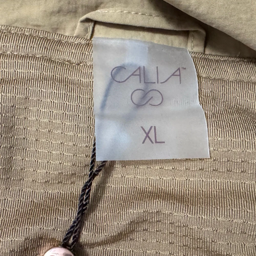 Calia Women’s Hooded Windbreaker Tan Brown WAX14309 Size XL - Picture 5 of 8
